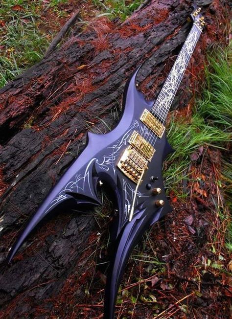 Etherial Guitars in Australia make some magnificent instruments, this beauty is a custom build for artist John Kiernan Guitars Design, Electric Guitar Design, Guitar Obsession, Unique Guitars, Cool Electric Guitars, Easy Guitar, Guitar Tips, Beautiful Guitars, Custom Guitar