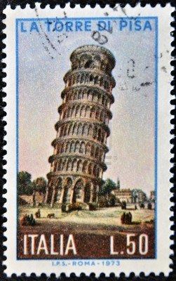 La Torre di Pisa The Leaning Tower Of Pisa, طوابع بريد, Postage Stamp Design, طابع بريدي, Tower Of Pisa, Postal Vintage, Old Stamps, Mail Stamp, Rare Stamps