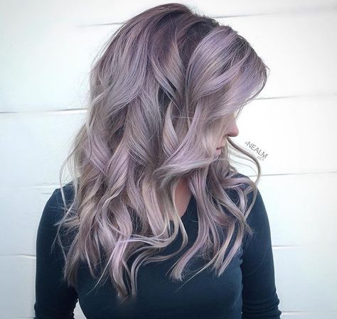 Winter pearl                                                                                                                                                                                 More Pastel Hair Color Ideas, Lavender Hair Colors, Red Blonde Hair, Latest Hair Color, Hair Color Pastel, Lavender Hair, Latest Hair, Pastel Hair, Hair Inspiration Color