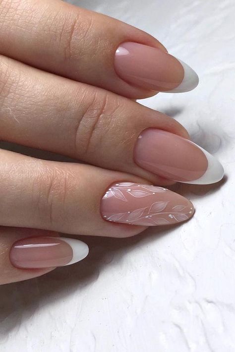 Bridal Nails Designs, Nude Nail Designs, Her Nails, Nail Art Wedding, Bride Nails, Nagel Inspo, Prom Nails, Orange Nails, Bridal Nails