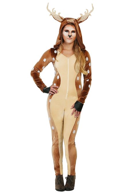 Fawn Costume, Deer Outfit, Reindeer Costume, Deer Costume, Fawns Deer, Sheep Clothing, Woodland Critters, Costume For Women, Animal Costumes