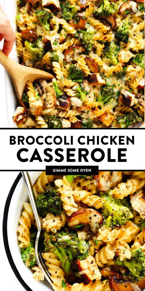 Broccoli Chicken Casserole, Resep Pasta, Chicken Casserole Recipe, Plats Healthy, Broccoli Chicken, Chicken Broccoli Casserole, Chicken And Broccoli, Health Dinner, Mushroom Sauce