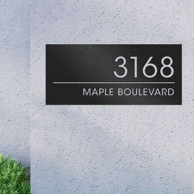 Modern House Names, Outdoor Metal Art, Name Plate Design, Custom House Numbers, House Names, Personalized Metal Signs, Steel Signs, Custom House, Address Plaque