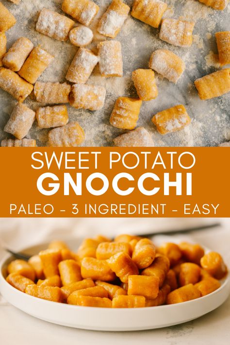 Whole30 Vegan, Sage Sauce, Sweet Potato Gnocchi, Homemade Gnocchi, Potato Gnocchi, Vegan Italian, Vegan Sweet Potato, Gnocchi Recipes, Fall Dinner