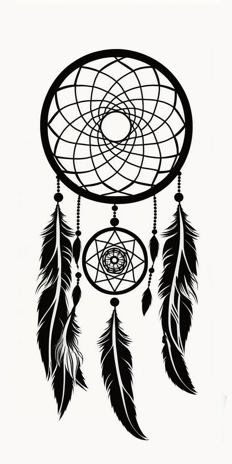 Dreamcatcher Silhouette, Dreamcatcher Tattoo Design, Dreamcatcher Drawing, Dream Catcher Tattoo Design, Feather Drawing, Dream Catcher Tattoo, Pumpkin Stencil, Silhouette Clip Art, Affinity Designer