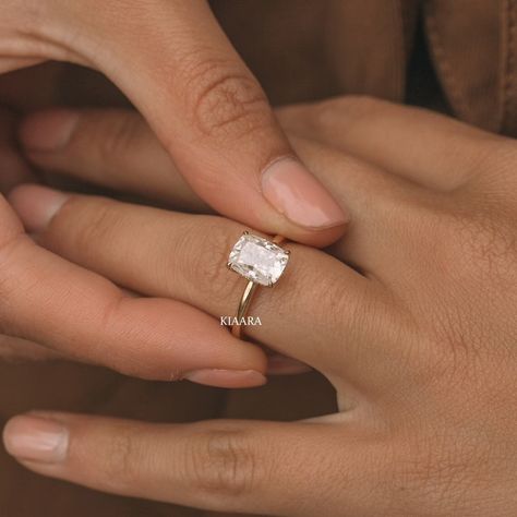 Cushion Moissanite Engagement Ring, Jewelry Market, Cushion Diamond Ring, Elongated Cushion Cut, Sassy Shirts, Ring Inspo, Elongated Cushion, Cushion Cut Moissanite, Moissanite Engagement Ring Solitaire