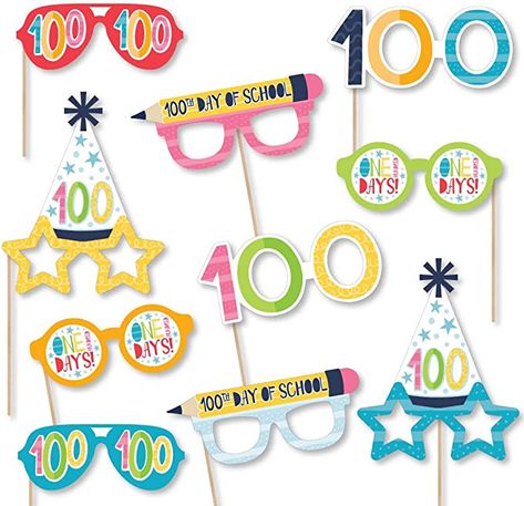 Bachelorette Photo Booth, Prom Photo Booth, 100 Days Party, Crowd Photo, School Glasses, 100 Días De Clases, Photo Horse, Funny Photo Booth, Glow Stick Party