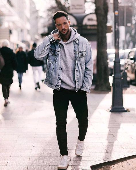 Magic Fox, Best Casual Shirts, Herren Style, Denim Jacket Outfit, Stylish Men Casual, Winter Outfits Men, Herren Outfit, Mens Fashion Casual Outfits, Stylish Mens Outfits