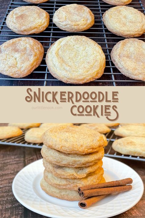 Did you know that snickerdoodle cookies have been around since the 1800s? It's definitely a classic and perfect for any occasion. This recipe makes a cookie that is soft on the inside, but crispy around the edges. We hope you enjoy them. Snickerdoodle Cookies Recipe Easy, How To Make Snickerdoodles, Cookies Snickerdoodle, Best Snickerdoodle Cookies, Snickerdoodle Cookies Easy, Cookie Recipe Video, Easy Dessert Recipes Quick, Vegan Cookies Recipes, Snickerdoodle Cookies