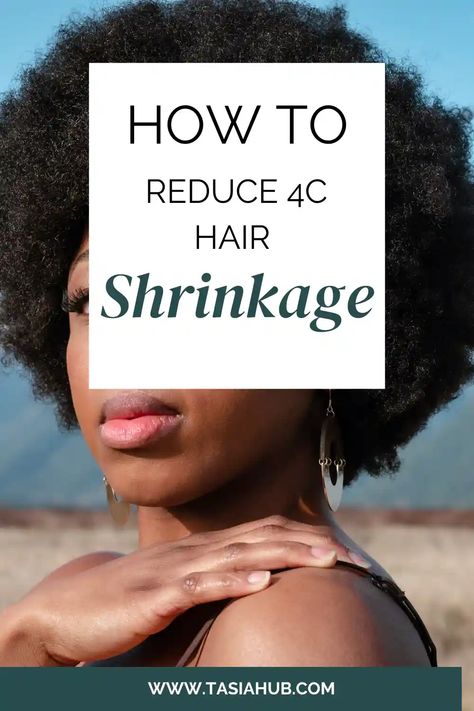 Best Tips And Tricks To Reduce 4C Hair Shrinkage - Tasiahub How To Avoid Shrinkage Natural Hair, 4c Hair Shrinkage, Shrinkage Natural Hair, African Threading, 4a Natural Hair, Hair Shrinkage, 4c Hair Care, 4c Natural Hair, Tight Curls