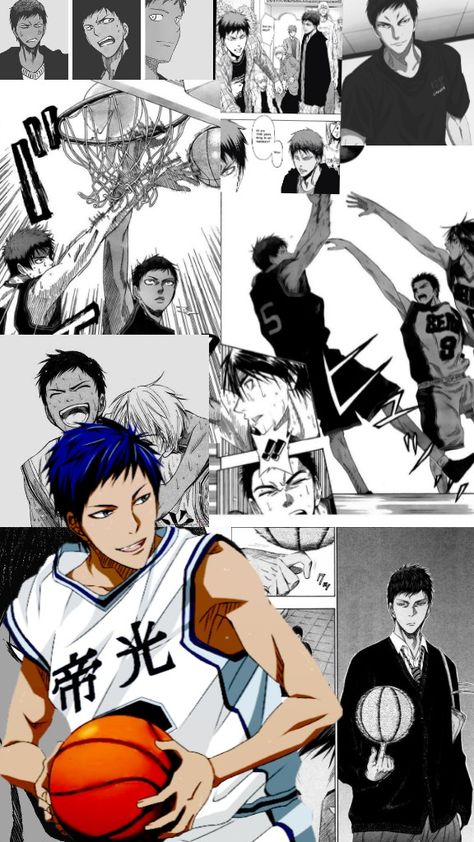 Daiki Aomine Wallpapers, Aomine Wallpaper, Aomine Daiki Wallpapers, Kuroko's Basketball Wallpaper, Basketball Manga, Daiki Aomine, Kurokos Basketball, Kuroko No Basket Characters, Aomine Daiki