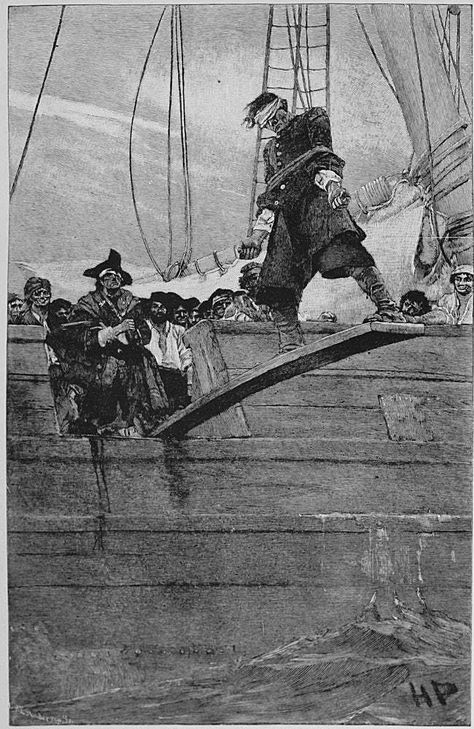 The Plank Was Mostly A Myth, A is listed (or ranked) 12 on the list 14 Bizarre Pirate Traditions Most People Don't Know About Homemade Pirate Costumes, Vintage Pirate, Walk The Plank, Howard Pyle, Golden Age Of Piracy, Pirate Crafts, Walking The Plank, Litho Print, Flag Photo