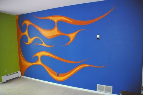 keeping ezekiel: Your Bedroom Makeover Hot Wheel Bedrooms, Hot Wheels Room Ideas, Bedroom Boys Ideas, Hot Wheels Decorations, Hot Wheels Bedroom, Boy Car Room, Hot Wheels Wall, Car Themed Bedrooms, Hot Wheels Room