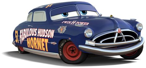 Not to be confused by the model "Float like a Cadillac, sting like a Beamer!" ―Doc Hudson Doc Hudson, also known as the Fabulous Hudson Hornet, was a Piston Cup racer from 1951 to 1954. From late 2005 to 2009, Doc was the crew chief of 7-time Piston Cup champion Lightning McQueen. Doc was and still is a great inspiration to many racers including The King, Dale Earnhardt Sr, Lightning McQueen, and many others. Doc made his debut in the Piston Cup in 1951 at the age of 20. Doc took the Piston ... Doc Hudson Human, Doc Hudson Cars, Cars Doc Hudson, Fabulous Hudson Hornet, Cars 3 Characters, Doc Hudson, Hudson Car, Cars Pixar, Crew Chief