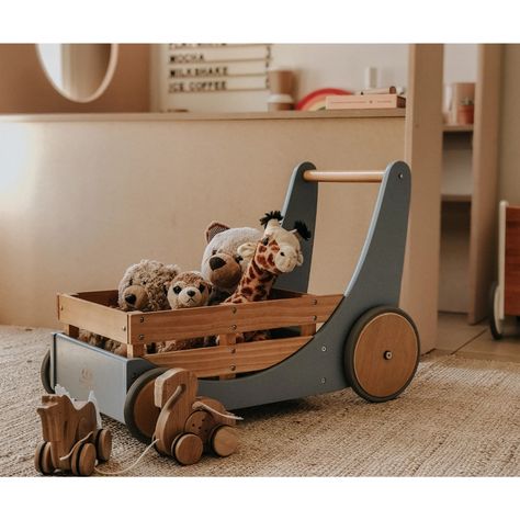 Active Toys, Wooden Rack, Activity Toys, Baby Walker, Wood Toys, Explore The World, Slate Blue, Toy Storage, Birch Wood