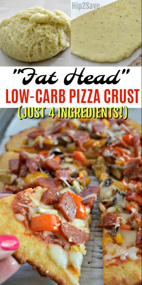 Fat Head Pizza Crust, Low Carb Pizza Crust, Low Fat Low Carb, Low Carb Low Fat Recipes, Fat Head, Baking Powder Uses, Pizza Crust Recipe, Low Carb Low Sugar, Fat Bomb Recipe