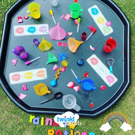 Colour Monster Tuff Tray, Colour Activities, Ece Activities, Purple Penguin, Colour Monster, Colour Names, Eyfs Ideas, Mixing Colours, Nursery Planning