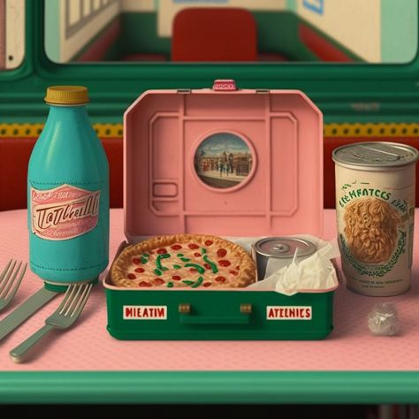 What happens when AI and Wes Anderson collide? Wes Anderson Still Life, Wes Anderson Product Photography, Wes Anderson House Exterior, Wes Anderson Food, Wes Anderson Palette, Wes Anderson Party, Wes Anderson Book, Wes Anderson Design, Accidental Wes Anderson