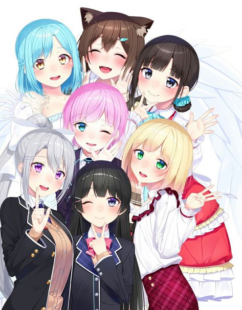 The 5 general public Group Of 7 Friends Drawing, 7 Friends Group Dp, Anime Friendship Icon, Anime Group Of Friends Schools, Anime Group Of Friends, Anime Bff, Bff Images, Lovely Wallpapers, 7 Friends