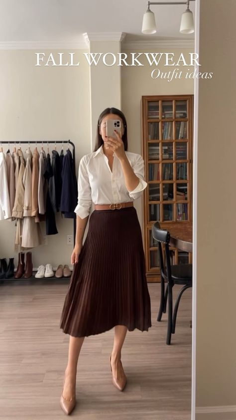 Classic Easter Outfit Women, Luxury Business Attire Women, Work Outfits Skirt Professional, Formal Skirt Outfits For Women, Womens Business Dress, Womens Professional Dress, Smart Casual Women Skirt Outfits, Work Skirts For Women, Long Skirt Business Outfit