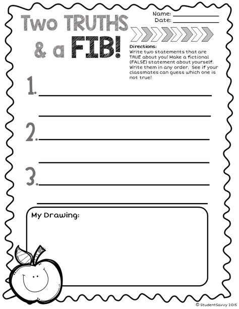 StudentSavvy: 50 Beginning of the Year Activities, Ideas & Freebies! Beginning Of The Year Activities, A Fib, Sixth Grade Science, Transition Activities, School Start, Get To Know You Activities, First Day Activities, Youth Work, Classroom Idea