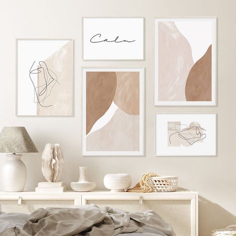 Our Saharan Dust wall art gallery is designed in abstract style, featuring brown and cream neutral tones. Product Information: All prints made from high quality cotton canvas, designed with a spray painting technique for fine detail. All prints come without frames but are perfectly sized and are Ready for Framing - dimensions meet standard frame sizes! You can easily put canvas prints into any photo frame just like paper a print. Product Specifications: Material: Cotton Canvas Features: Waterpro Nordic Wall Art, Nordic Wall, Beige Walls, Gallery Art, Bohemian Home, Bedroom Art, Abstract Styles, Art Gallery Wall, Bedroom Wall Art