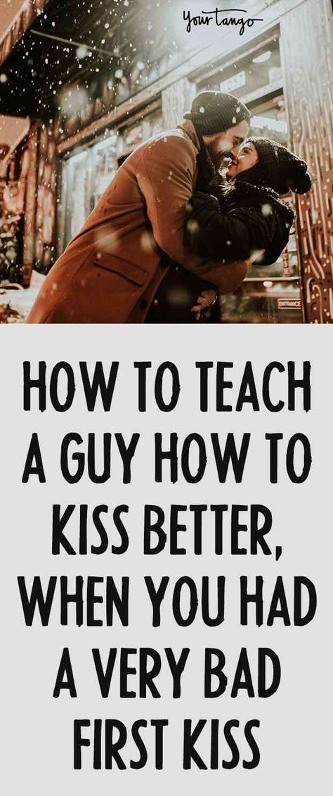 There's nothing worse than a bad kisser, but before you throw in the towel, you can learn how to teach a guy to kiss. Lead the way, tell him what you do and don't like, and ask what he enjoys. Bad Kisser, Hot Romance Books, First Kiss Quotes, Boyfriend Kissing, How To Kiss, Love You Boyfriend, Good Kisser, Soulmate Connection, Flirting With Men