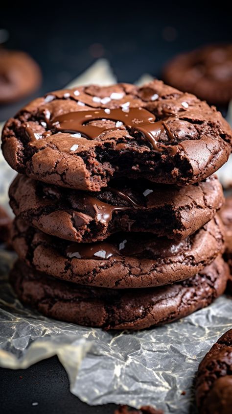 Brownie Cookies [35 Minutes] - Chasety Bake Sale Packaging, Lemon Cookies Recipes, Baking Business, Easy Baking Recipes Desserts, Classic Cookies, Soft Cookie, Brownie Cookies, Cute Desserts, Sweets Desserts