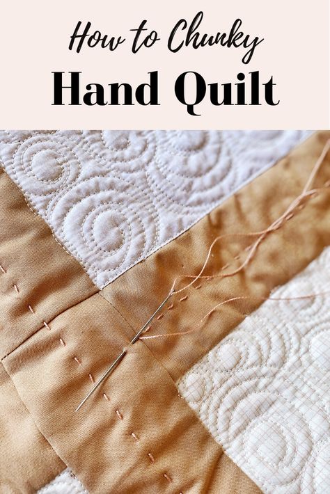 Beginner Hand Quilting, How To Hand Quilt, Hand Quilting Technique, Basting A Quilt, Charm Quilts, Girl Quilts Patterns, Quilting 101, Hand Stitches, Tie Quilt