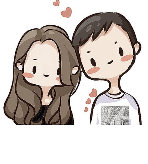 Valentine Cartoon Cute, Cartoon Potrait Drawings, How To Draw Cute Cartoon People, Valentines Cartoons Drawings, Kawaii Couple Drawing, Valentine Cartoon Drawings, Valentines Cute Drawings, Love Cartoon Couple Drawing, Cute People Doodles