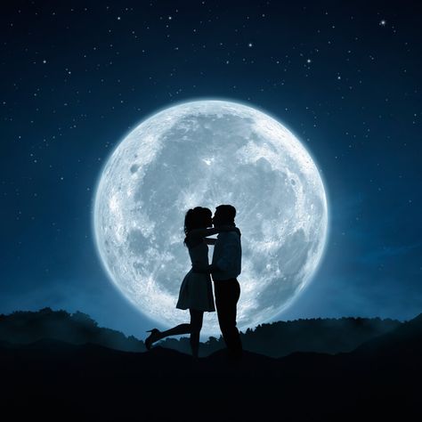 Full Moon, The Moon, Kiss, Moon