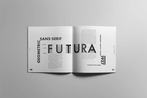 Futura Type Specimen Booklet designed by Cassie Green. Connect with them on Dribbble; the global community for designers and creative professionals. Typography Booklet Design, Specimen Book Typography, Booklet Typography, Typeface Booklet, Typography Booklet, Type Specimen Booklet, Type Anatomy, Type Specimen Book, Typography Book