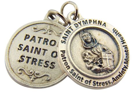 PRICES MAY VARY. Silver Tone Base - 3/4 Inch (Dia) Image shows both sides of medal A saint is a person who is recognized as having an exceptional likeness to God. It is a general way to refer to the state of special holiness that many religions attribute to certain people. Saint Dymphna, Maximilian Kolbe, St Maximilian, St Dymphna, Saints Medals, St Peter, Patron Saints, Pocket Watch, 4 Inch