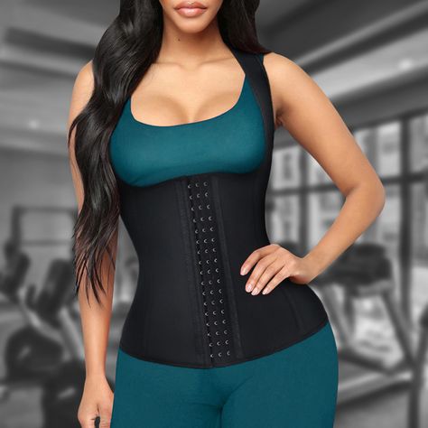 Corset Top Outfit, Small Waist Workout, Waist Trainer Cincher, Zipper Vest, Corset Shapewear, Waist Corset, Women Waist, Corset Waist, Waist Trainer Corset