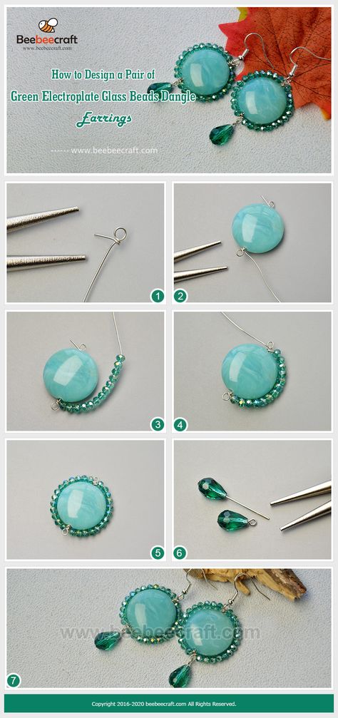 Simple Diy Earrings Ideas, Bead Drop Earrings Diy, Macrame Earrings Diy Video Tutorials, Anting Manik, Diy Jewelry Earrings, Beaded Earrings Diy, Gelang Manik, Earring Hook, Earrings Diy