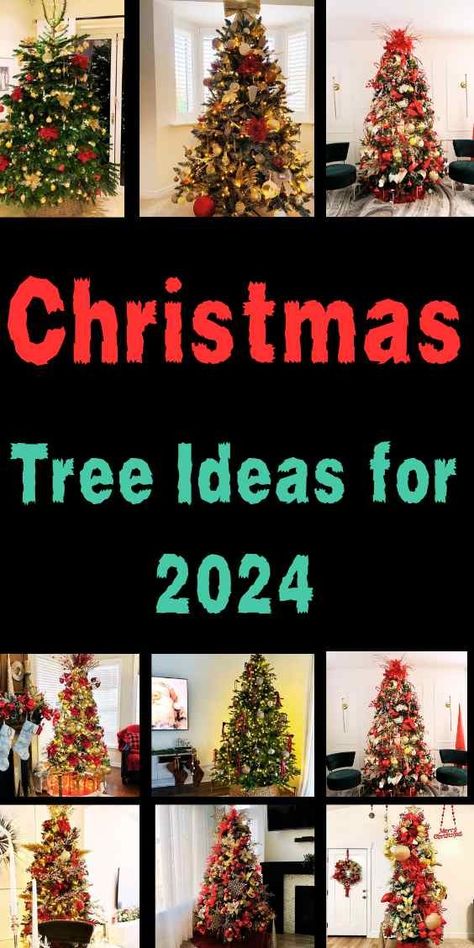 Top 30 Modern Christmas Tree Ideas for 2024 1960 Christmas Tree, Awesome Christmas Trees, Themed Tree Ideas, Nostalgic Christmas Tree Decorations, Christian Tree Ideas, Country Decorated Christmas Trees, New Christmas Tree Decor Ideas 2024, Christmas Trees Ideas 2024, Christmas Tree With Big Light Bulbs