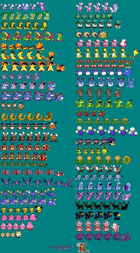 Pokemon Crystal, Pokemon Official, Video Game Sprites, Game Sprites, Graphic Design Tutorials Learning, Cat Background, Shiny Pokemon, Red Pictures, 90s Anime