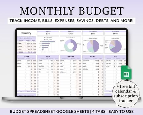 budget spreadsheet template Variable Expenses, Budget Google Sheets, Spreadsheet Budget, Weekly Budget Template, Excel Budget Spreadsheet, Budget Spreadsheet Template, Monthly Budget Spreadsheet, Budget Categories, Interactive Charts