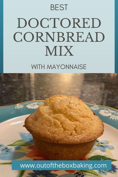 Best Doctored Cornbread Mix (with Mayonnaise) Copycat Bisquick Recipe, Bisquick Inspired Recipes, Cornbread Muffins Jiffy, Easy Cornbread Muffins, Bran Muffins Healthy, Cinnamon Streusel Muffins, Cornbread Muffins Recipe, Blueberry Oatmeal Muffins, Delicious Cornbread