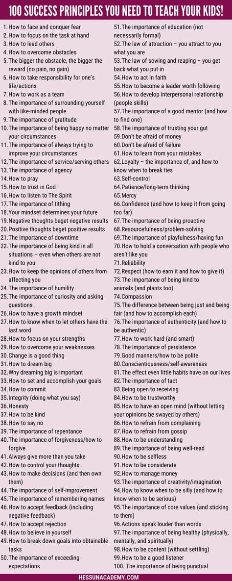 For more details on how to teach your kids each success principle, click on the pin to go to the blog.  Many links already, and more to come!  Teach your kids these 100 character building success principles and include these in your teaching kids life lessons. Life Lesson Stories, Academia Activities, Relationship Principles, Principles In Life, Life Lessons For Kids, Character Planning, Principles Of Life, Life Principles, Psychology Notes