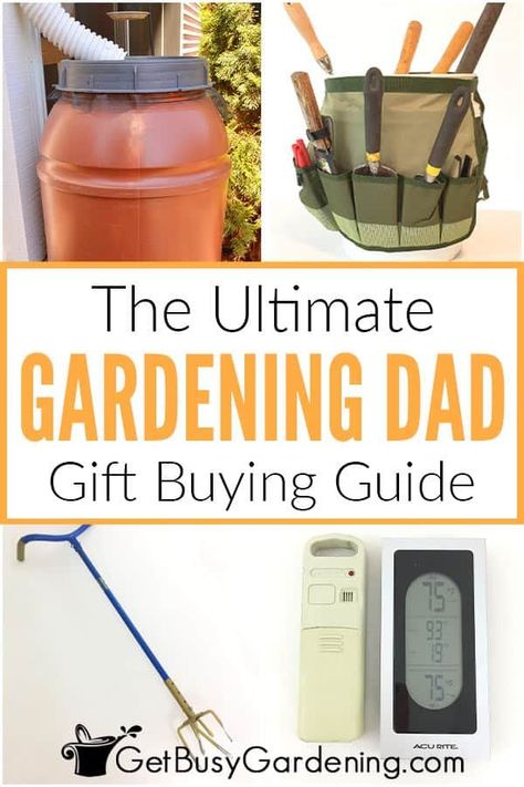 Finding the best gift for a gardening dad can sometimes be a challenge, especially if you didn’t inherit those green thumb genes! But don’t worry, I’ve created the perfect list of garden gifts for dads that can make your shopping both fun and easy. On it you’ll find over 25 ideas that include high tech gardening gifts like timers and cameras, helpful books, and the best tools I can recommend. I promise any plant savvy dad would love to receive one of these practical and thoughtful presents. Gifts For Gardeners Men, Garden Landscaping Design, Best Gifts For Gardeners, Garden Landscaping Design Ideas, Gift Buying Guide, Beautiful Gardens Landscape, Garden Decoration Ideas, Gardening Gifts, Gardening Diy