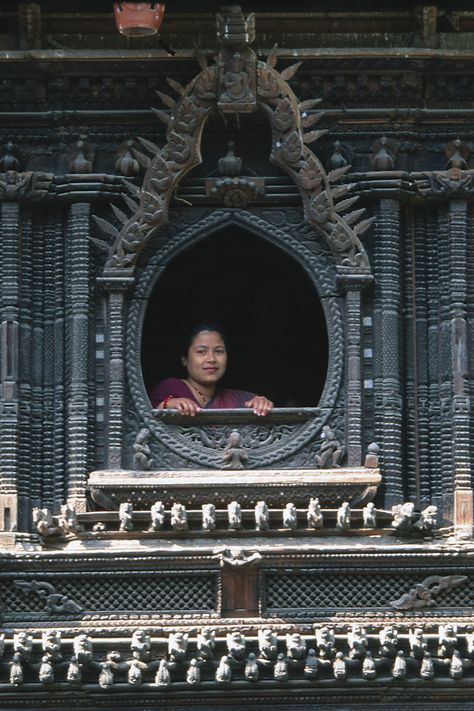 Nepali Traditional window architecture Newari Architecture, Nepal Culture, Asia Continent, Nepal Kathmandu, Nepal Travel, Time Of Your Life, Traditional Architecture, Through The Window, South Asia