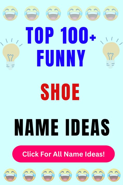 Looking for funny Shoe names? Check out our list of top 100+ funny Shoe name ideas in our blog post! Shoe Names Ideas, Shoe Names, Store Names Ideas, Shop Name Ideas, Funny Shoes, Puppy Paw Prints, Leopard Print Loafers, Shoes Names, Catchy Names