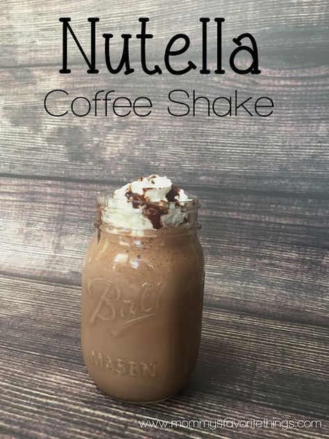 Nutella Coffee, Coffee Shake, Nutella Recipes, Sweet Delights, Chocolate Syrup, Chocolate Shavings, Protein Shake, Dinner Is Served, Chocolate Ice Cream