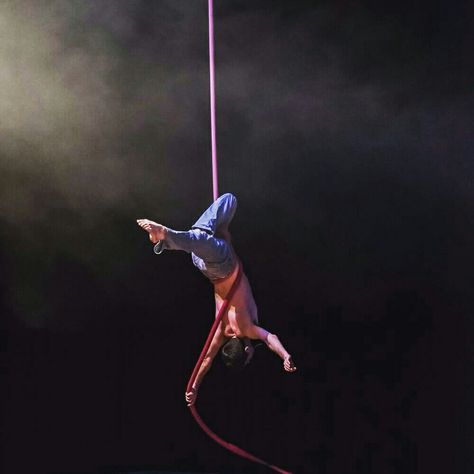 Acrobat Male, Kyle Spencer, Circus Performer, Circus Aesthetic, Aerial Acrobatics, Writing Dialogue Prompts, Circus Performers, Aerial Silks, Cool Poses