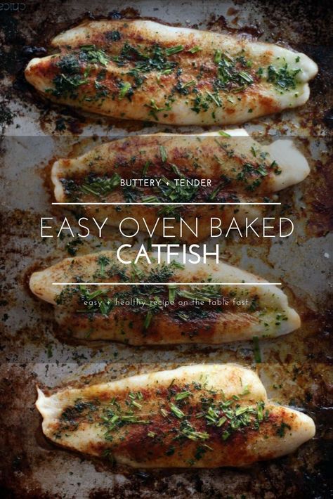 Oven Baked Catfish, Baked Catfish Fillets, How To Cook Catfish, Baked Catfish Recipes, Baked Catfish, Grilled Fish Recipes, Catfish Recipes, Fish Recipes Baked, Wine Butter