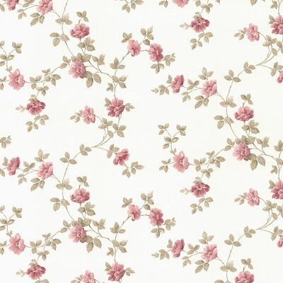 Crown Wall Decor, Vine Wallpaper, Os Wallpaper, 4 Wallpaper, W Wallpaper, Pink Garden, Solid Background, Vine Design, Floral Vine