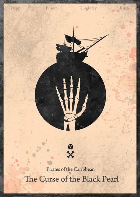 Pirates of the Caribbean : Curse of the Black Pearl - minimalist poster | Flickr - Photo Sharing! Caribbean Quotes, Curse Of The Black Pearl, Kaptan Jack Sparrow, The Black Pearl, Caribbean Art, Disney Posters, Minimal Movie Posters, Minimal Poster, Captain Jack Sparrow