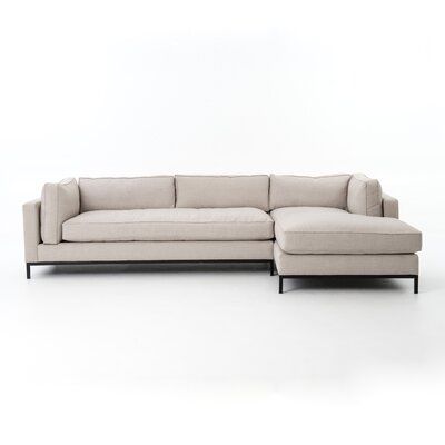 Four Hands Atelier Grammercy 2 Piece Right Hand Facing Sectional Upholstery Color: Bennett Moon Four Hands Furniture, Upholstered Chaise, Grey Sectional, Sofa Chaise, Home Sofa, Chaise Sectional, Modular Sectional, Modern Furniture Living Room, Chaise Sofa