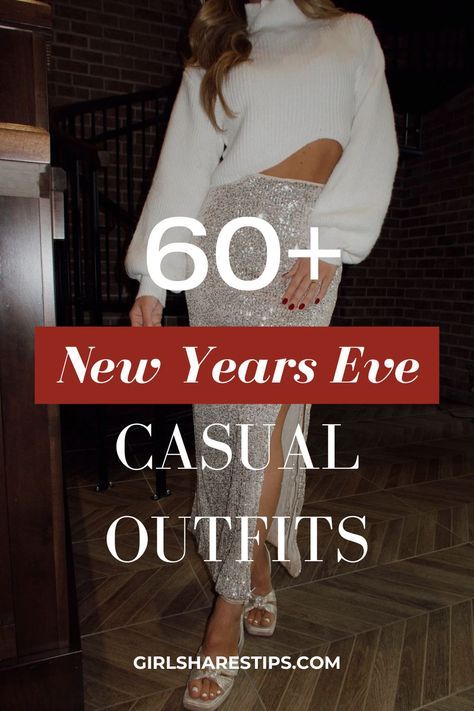 New Years Eve Outfits Dinner, Lowkey New Years Eve Outfit, New Year Women Outfits, Nye Dinner Party Outfit, Casual Nye Outfit Winter, Casual Nee Years Eve Outfit, New Years Eve Outfits Family Party, New Year Outfits For Women, Glitter New Years Eve Outfit